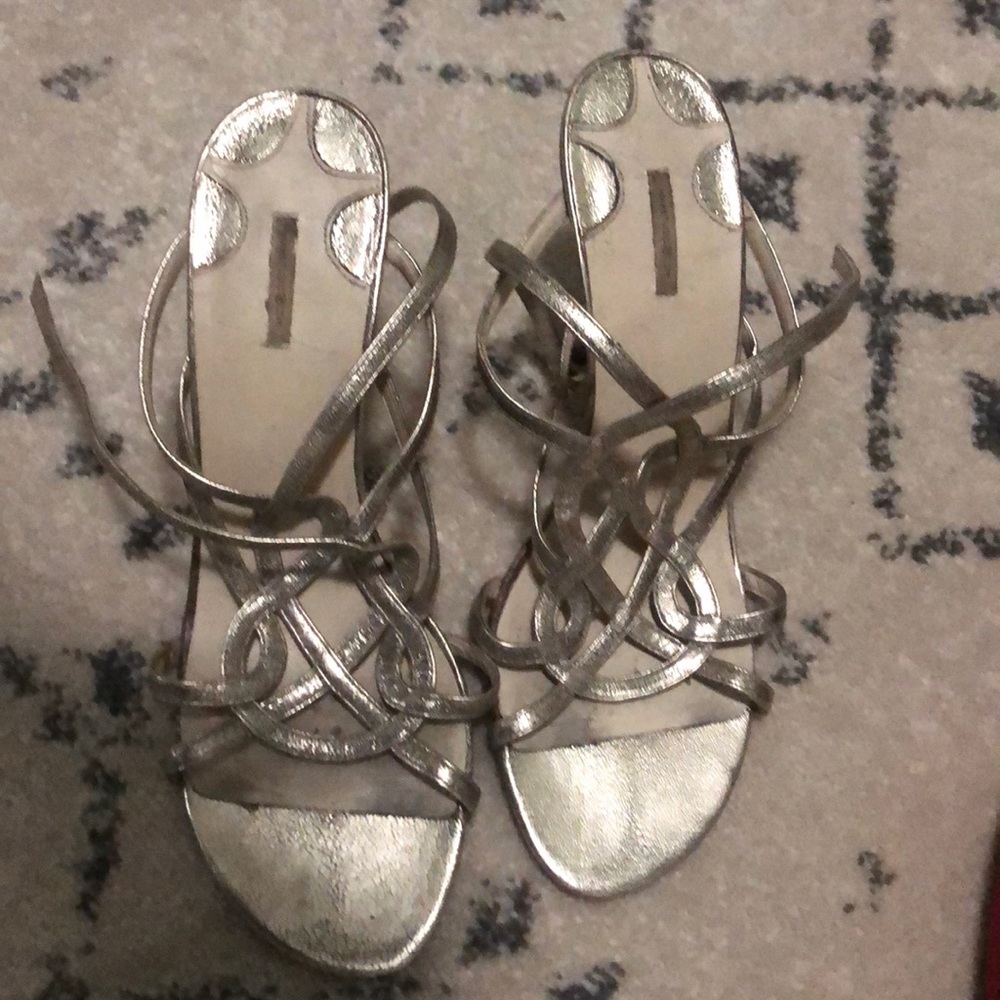 Max studio strapped shoes